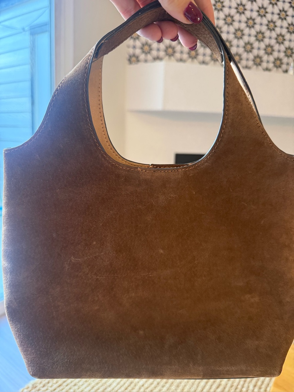 NWOT ZARA Brown Suede Tote Handbag - Women Bags